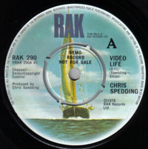 Chris Spedding - Video Life 7 Inch Vinyl Single (7 Inch Record, Promo)