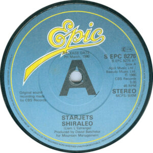 Starjets - Shiraleo 7 Inch Vinyl Single (7 Inch Record, Promo)