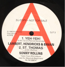 Jazz For Absolute Beginners - Sampler 12 Inch Vinyl Single (12 Inch Record, EP, Promo)