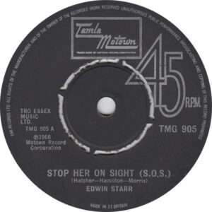 Edwin Starr - Stop Her On Sight (S.O.S) 7 Inch Vinyl Single (7 Inch Record)