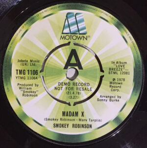 Smokey Robinson - Madam X 7 Inch Vinyl Single (7 Inch Record, Promo)