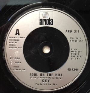 Sky - Fool On The Hill 7 Inch Vinyl Single (7 Inch Record)