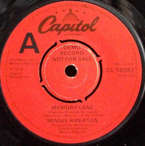 Minnie Riperton - Memory Lane 7 Inch Vinyl Single (7 Inch Record, Promo)