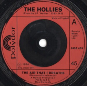 The Hollies - The Air That I Breathe (7", Single) (Near Mint (NM or M-))