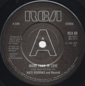Kate Robbins - More Than In Love 7 Inch Vinyl Single (7 Inch Record)