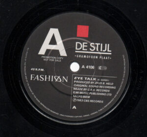 Fashion - Eye Talk (7", Single, Promo) (Very Good Plus (VG+))