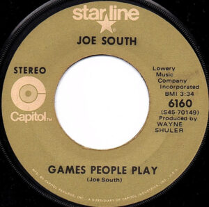 Joe South - Games People Play / These Are Not My People 7 Inch Vinyl Single (7 Inch Record)