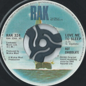 Hot Chocolate - Love Me To Sleep (7", Single) (Very Good Plus (VG+))