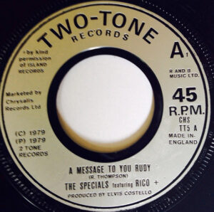 The Specials Featuring Rico - A Message To You Rudy 7 Inch Vinyl Single (7 Inch Record)