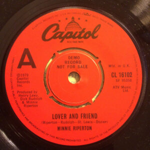 Minnie Riperton - Lover And Friend 7 Inch Vinyl Single (7 Inch Record, Promo)