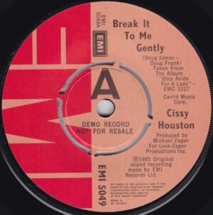 Cissy Houston - Break It Me Gently / Gonna Take The Easy Way Out (7", Single, Promo) (Very Good Plus (VG+))