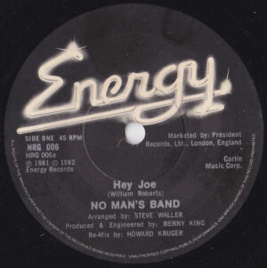 No Man's Band - Hey Joe 7 Inch Vinyl Single (7 Inch Record)