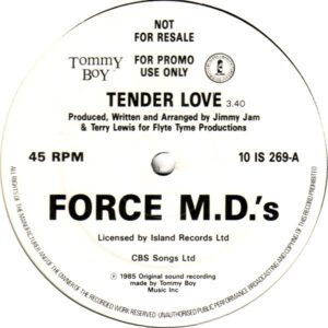 Force MD's - Tender Love 10 Inch Vinyl (10 Inch Record, Promo)