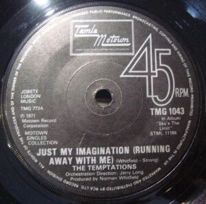 The Temptations – Just My Imagination (Running Away With Me) / Get Ready 7 Inch Vinyl Single (7 Inch Record) (Jukebox Record)